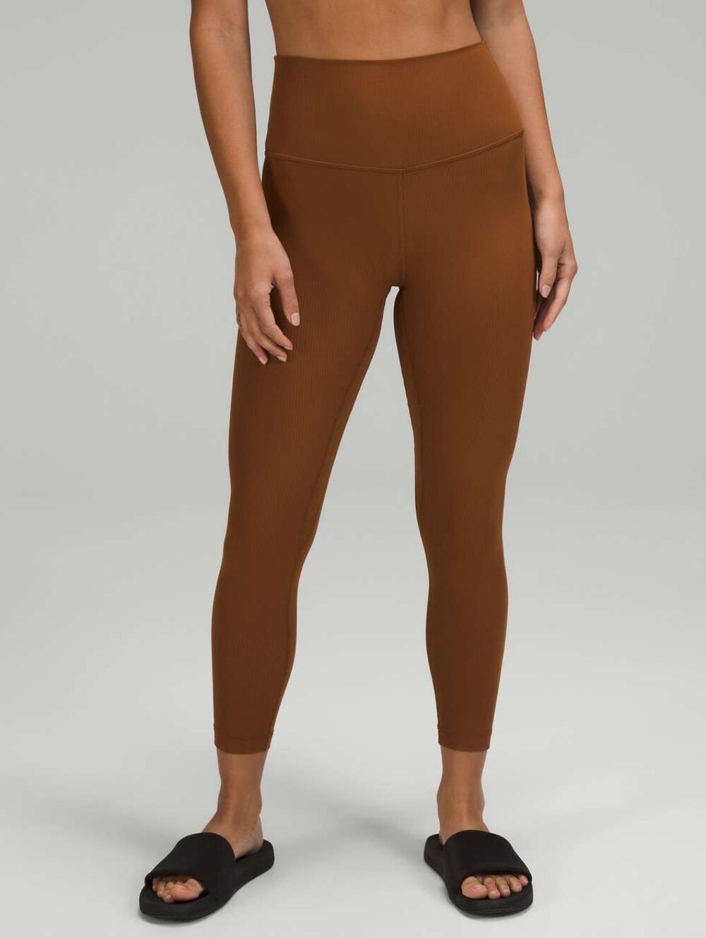 Lululemon Align Roasted Brown Ribbed High-Rise Pant 25" - Size 8